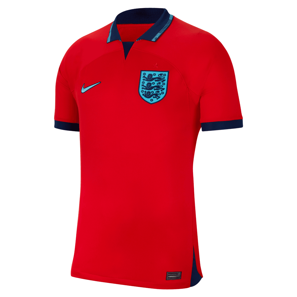 Nike, Maglia da trasferta Nike 2022-23 dell'Inghilterra - Rosso-Blu Void