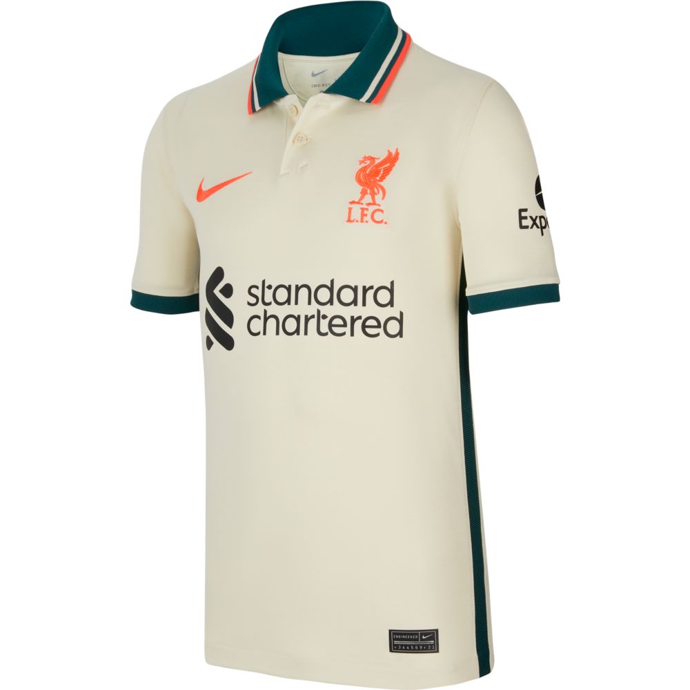 Nike, Maglia da trasferta giovanile Nike 2021-22 Liverpool - Fossil