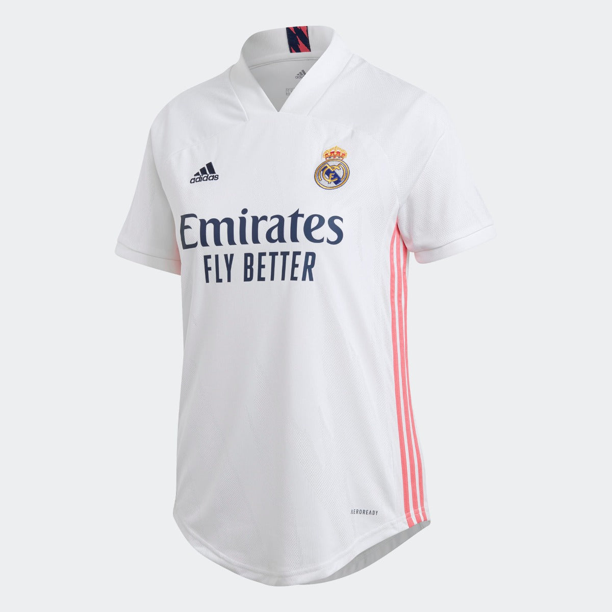 Adidas, Maglia home Adidas 2020-21 Real Madrid Donna - Bianco-Rosa