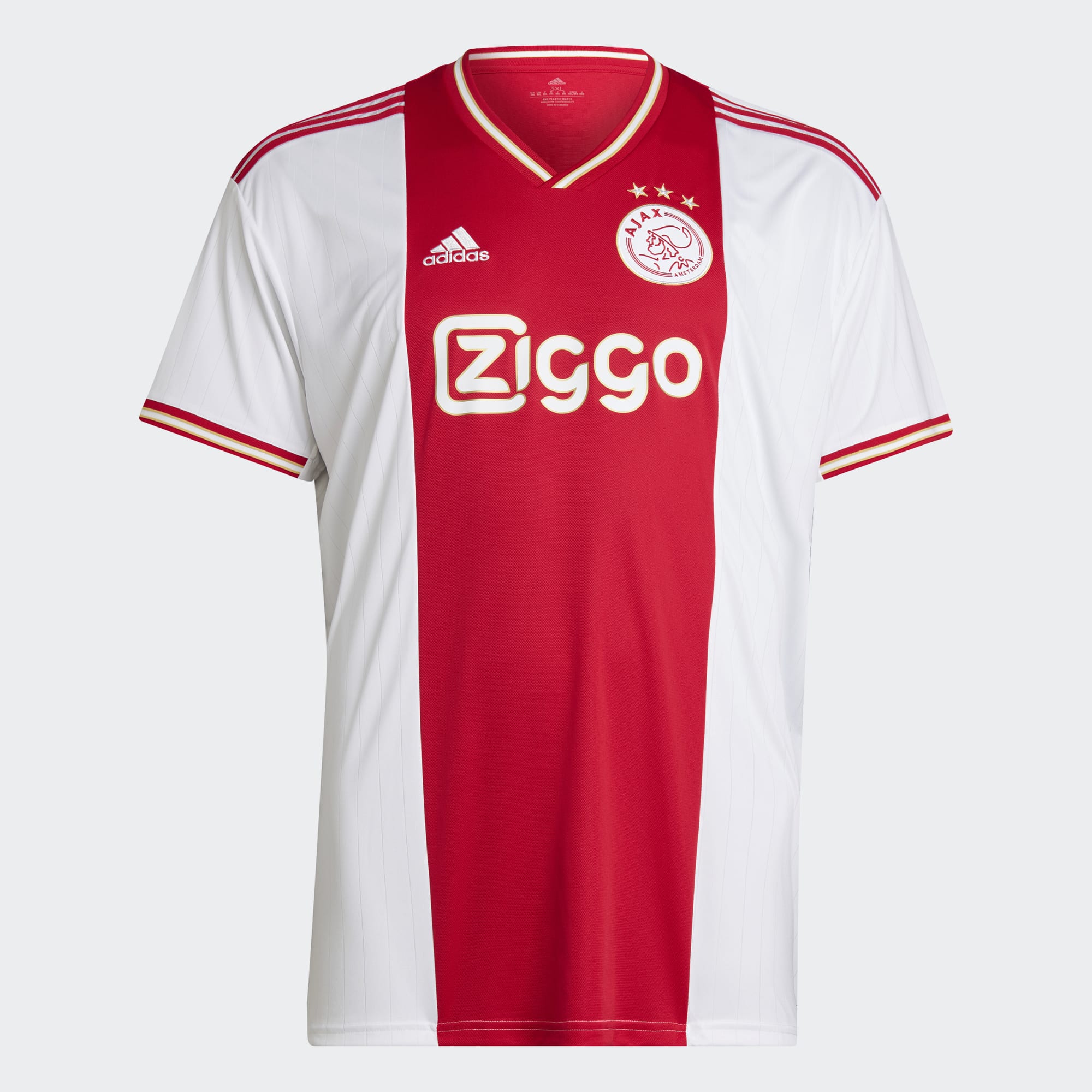 Adidas, Maglia home adidas 2022-23 Ajax - Rosso-Bianco