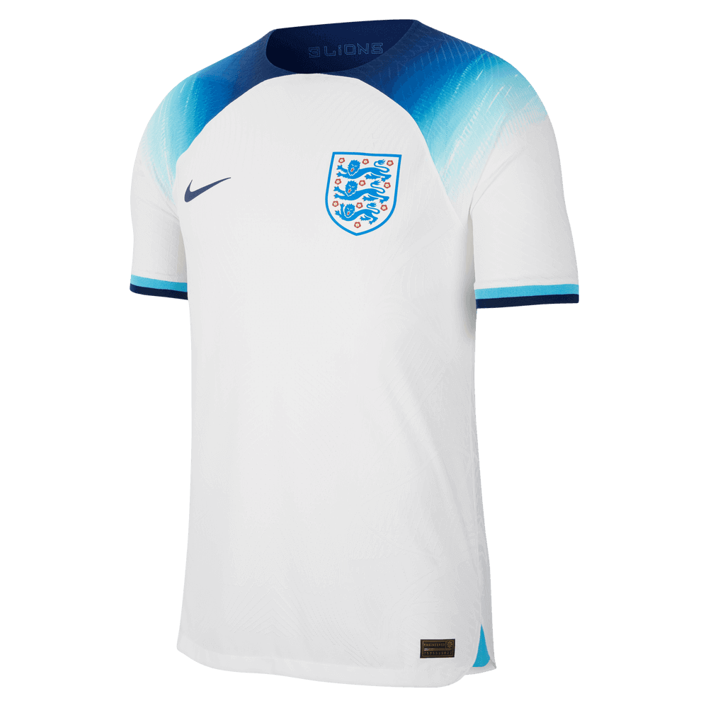 Nike, Maglia home autentica Nike 2022-23 Inghilterra - Bianco-Blu