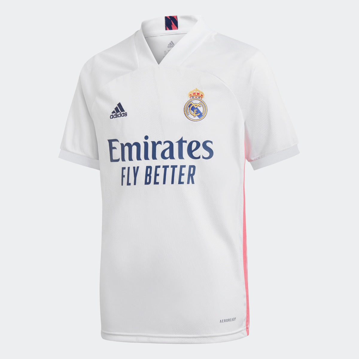 Adidas, Maglia home giovanile Adidas 2020-21 Real Madrid - Bianco-Rosa