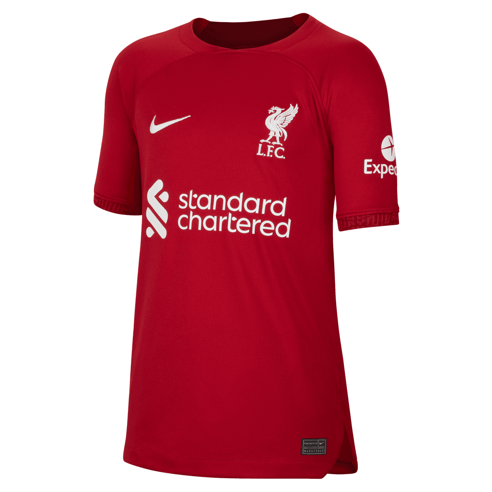 Nike, Maglia home giovanile Nike 22-23 Liverpool FC - Rosso-Bianco