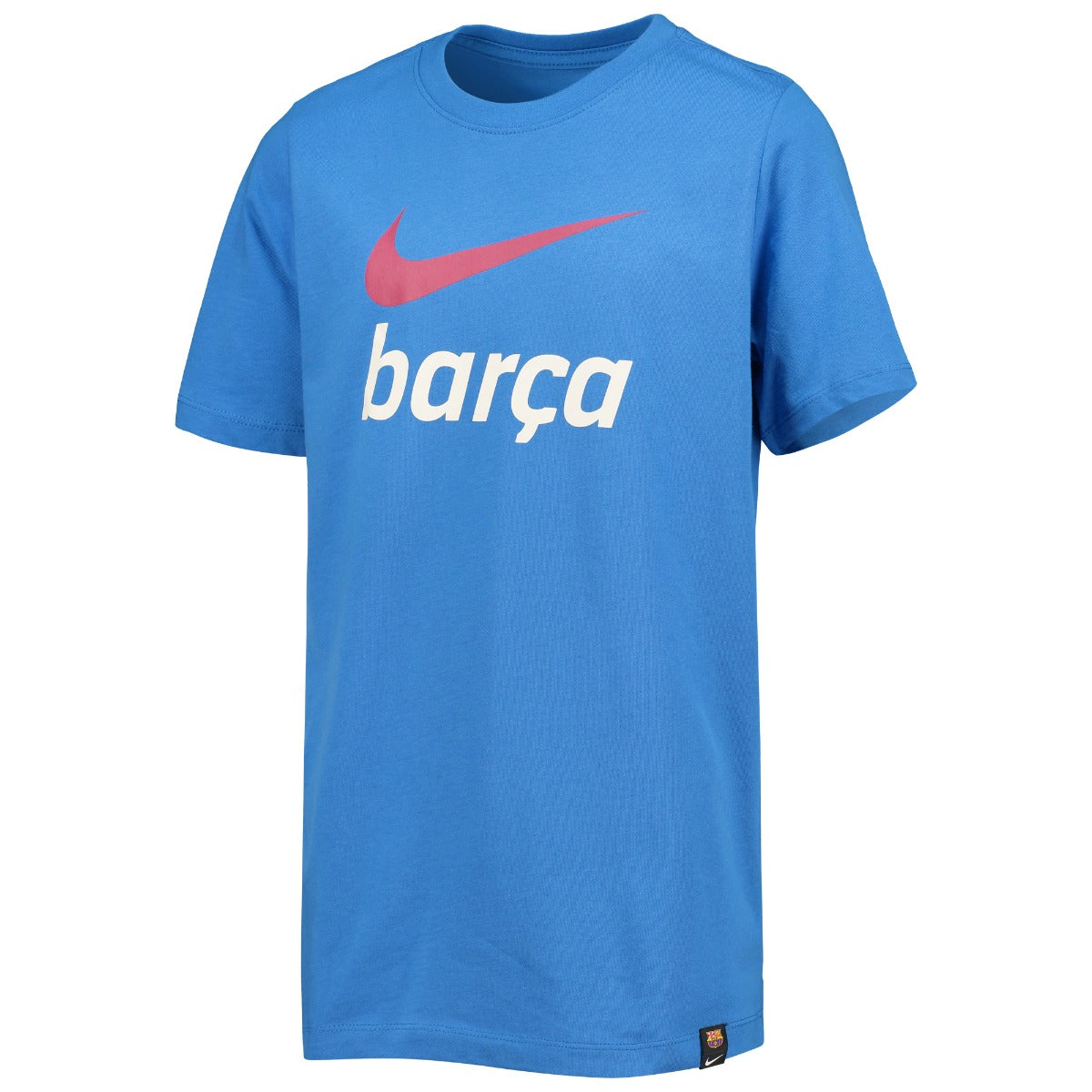 Nike, Maglietta Nike 2021-22 Barcelona Youth Swoosh Club - Blu segnale