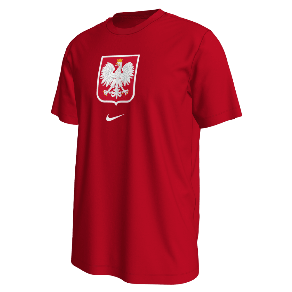 Nike, Maglietta Nike 2022-23 Poland Crest WC22 - Rosso
