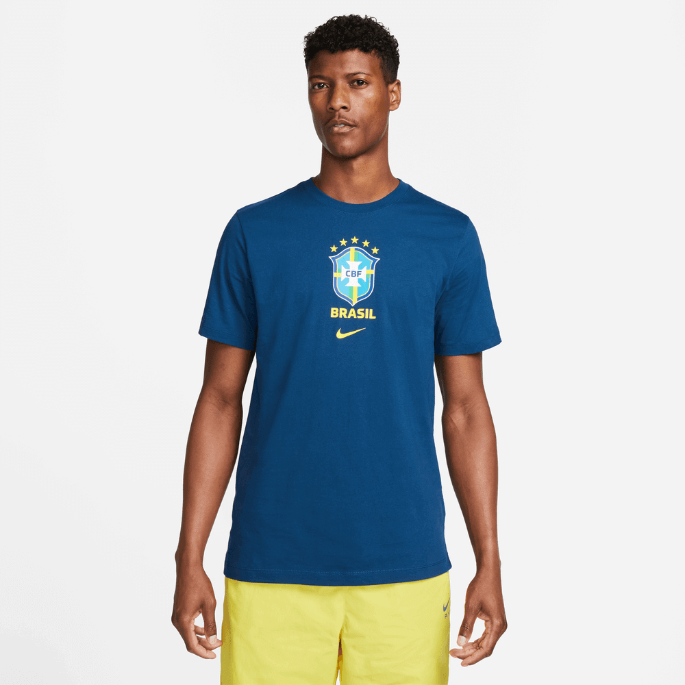 Nike, Maglietta con stemma del Brasile Nike 2022-23 - Blu scuro