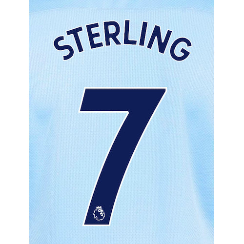 Uni Sport, Manchester City 2020/21 Home Sterling #7 Maglia Nome Set