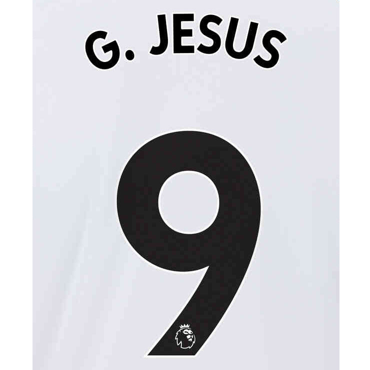 Uni Sport, Manchester City 2021/22 Away G. Jesus #9 Nome maglia Set-Nero