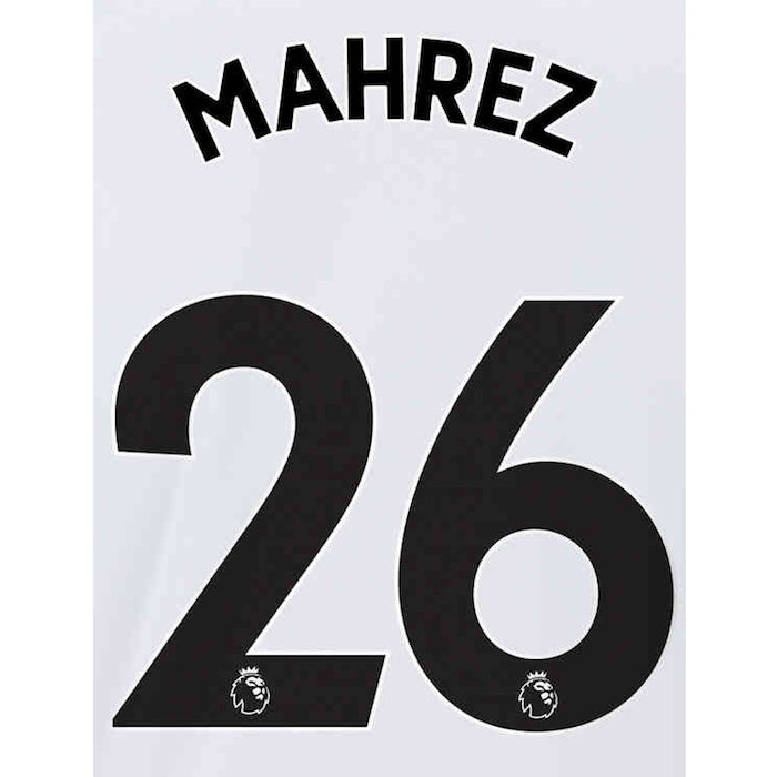 Uni Sport, Manchester City 2021/22 Away Mahrez #26 Nome Maglia Set-Nero