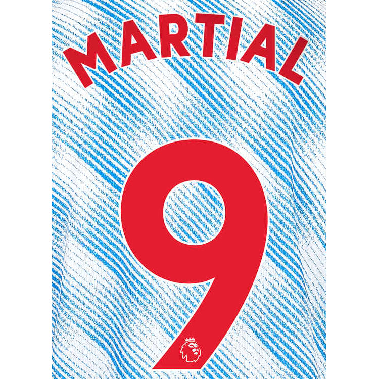 Uni Sport, Manchester United 2021/22 Away Martial #9 Nome maglia Set-Red