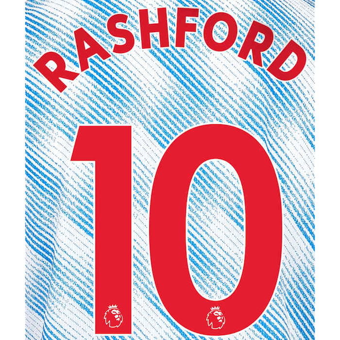 Uni Sport, Manchester United 2021/22 Away Rashford #10 Nome Maglia Set-Rosso