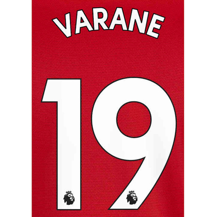 Uni Sport, Manchester United 2021/22 Home Varane #19 Maglia Nome Set Bianco