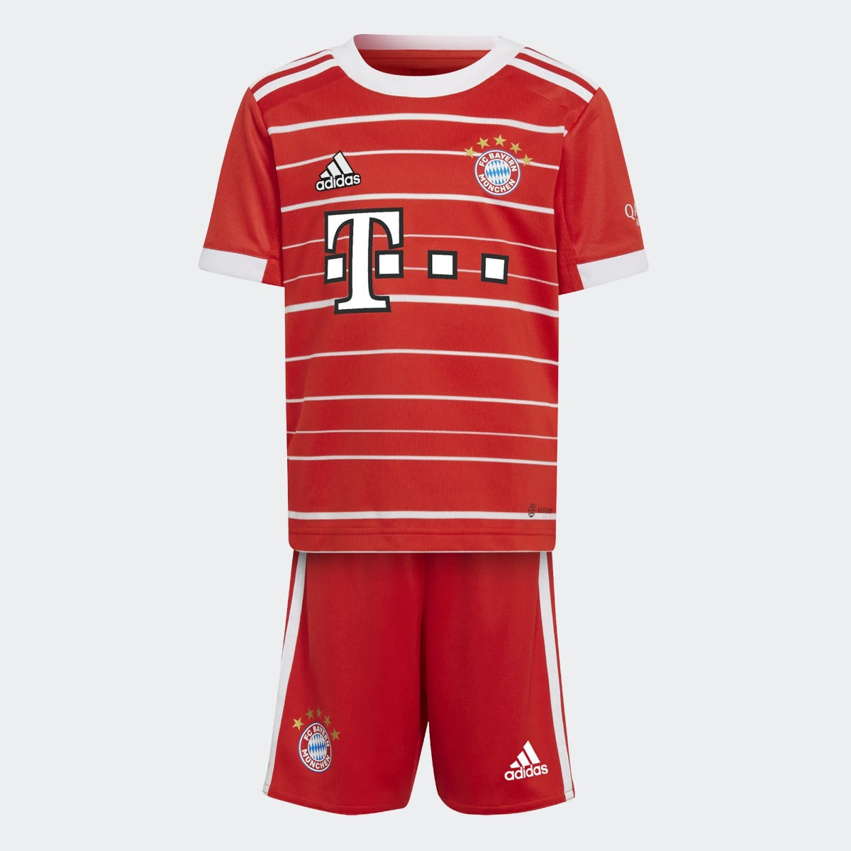Adidas, Mini Kit adidas 22-23 Bayern Monaco - Rosso-Bianco