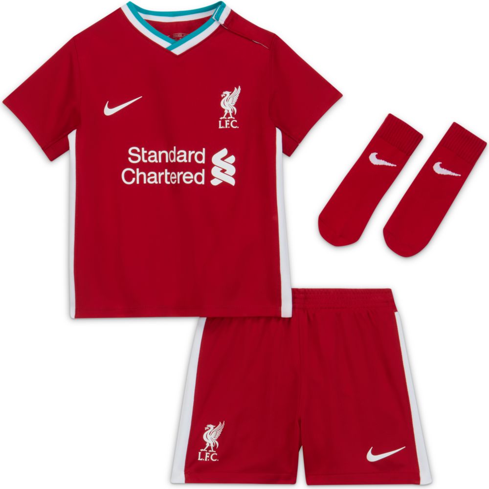 Nike, Nike 2020-21 Kit Liverpool Home Bambino - Rosso-Bianco