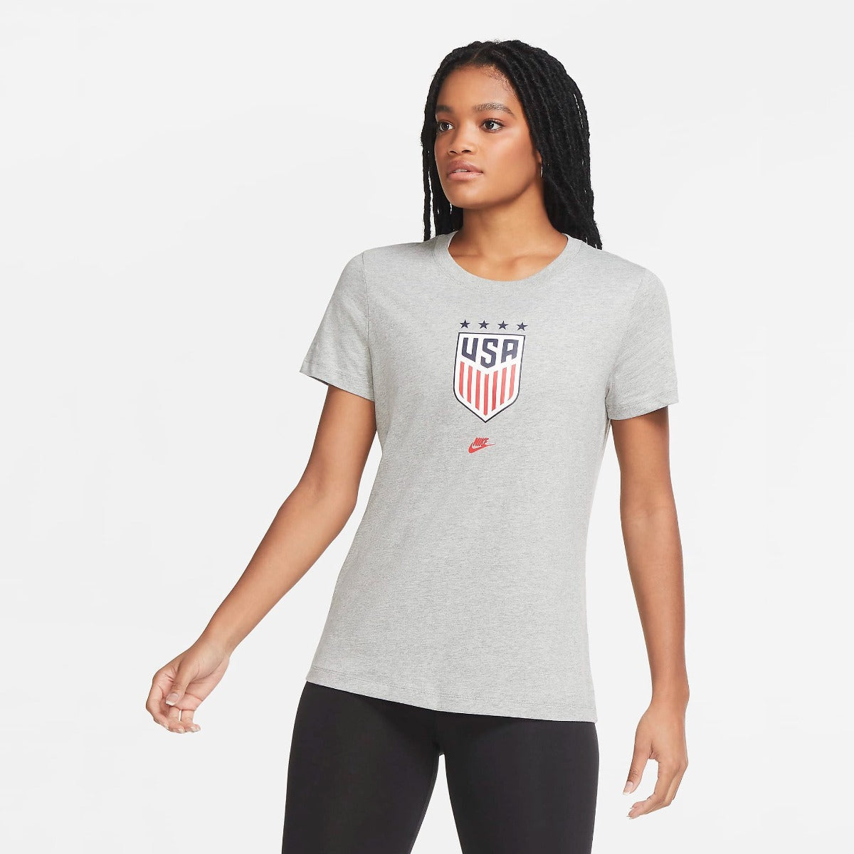 Nike, Nike 2020-21 USA donne 4 Star Crest Tee - Grigio