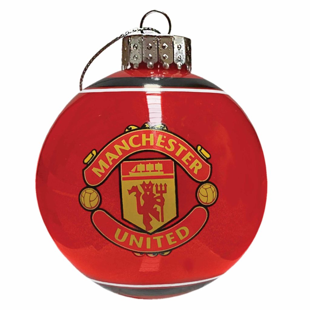 IMPORTAZIONI MIMI, Ornamento a forma di palla di vetro del Manchester United - Rosso