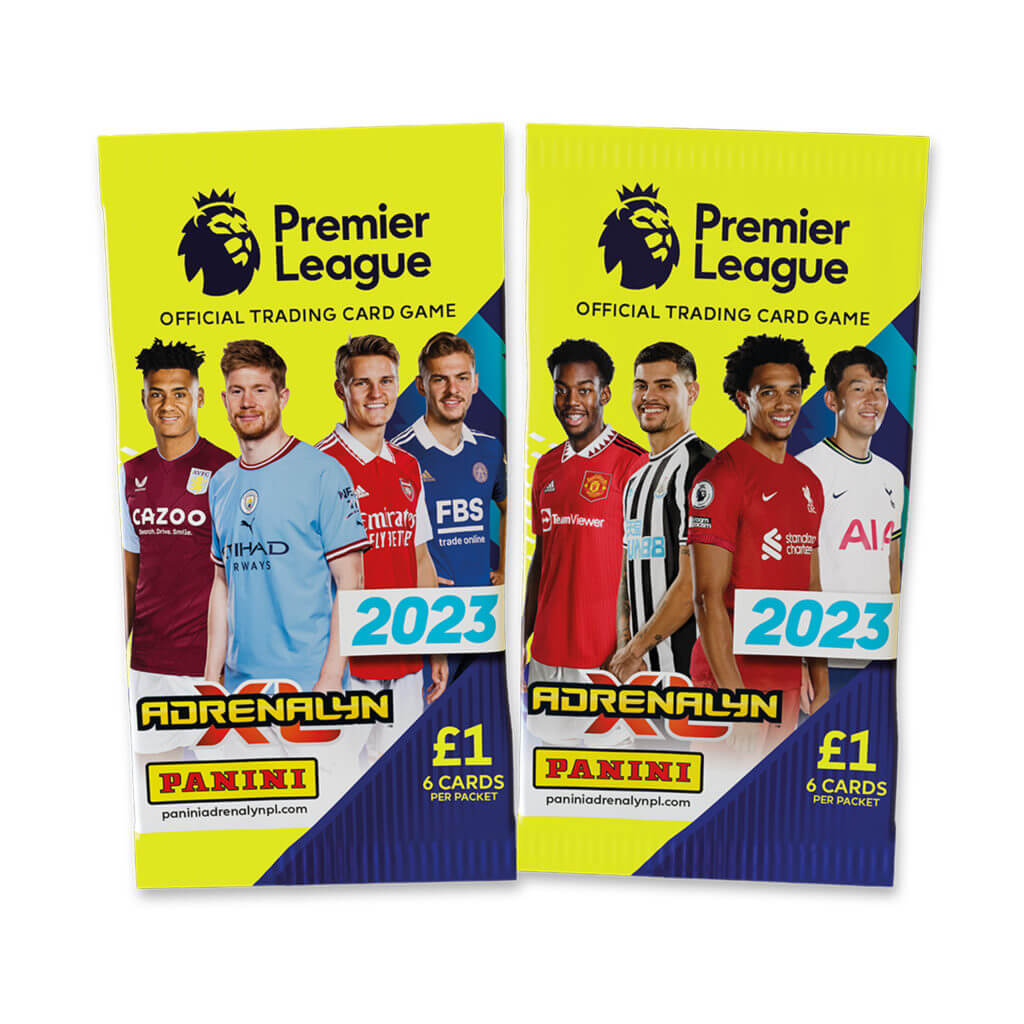 Panini, Panini 2022-23 Premier League Adrenalyn XL Cards PACCHETTO (6 carte ciascuno)