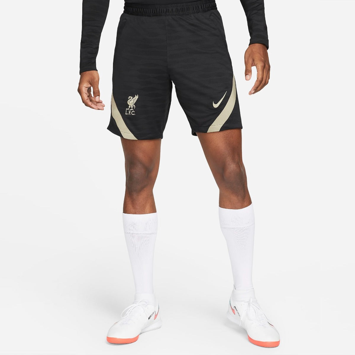Nike, Pantaloncini Nike 2022 Liverpool DF Strike KZ - Nero-Mystic Stone