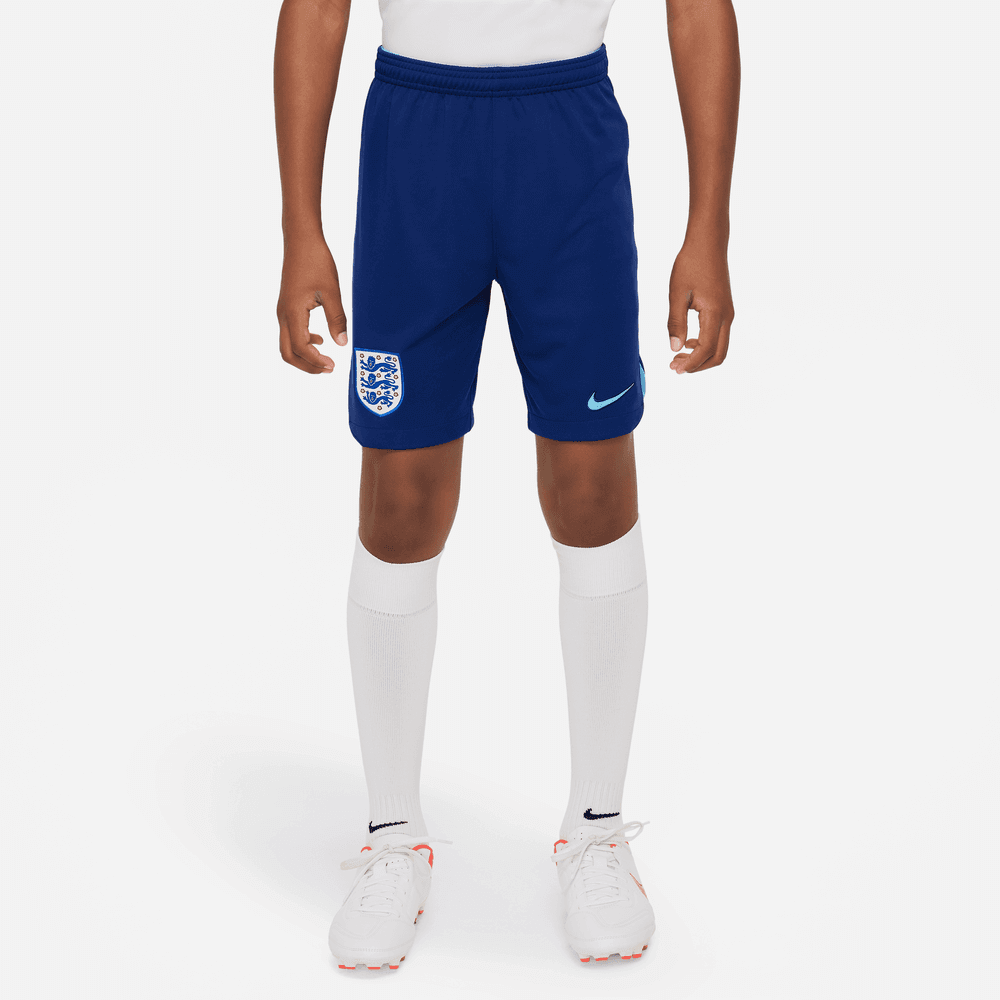 Nike, Pantaloncini corti Nike 2022-23 Inghilterra Gioventù Home Stadio Blu Void-Blue Fury