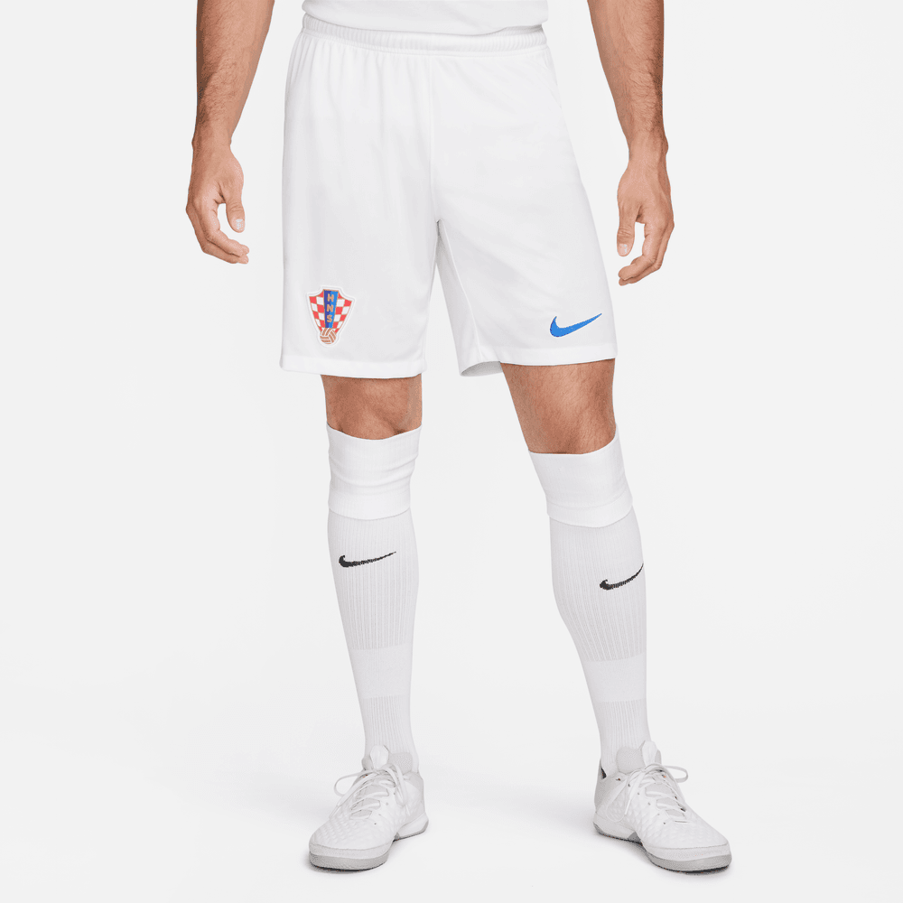 Nike, Pantaloncini da calcio Nike 2022-23 Croazia - Bianco-Battle Blue