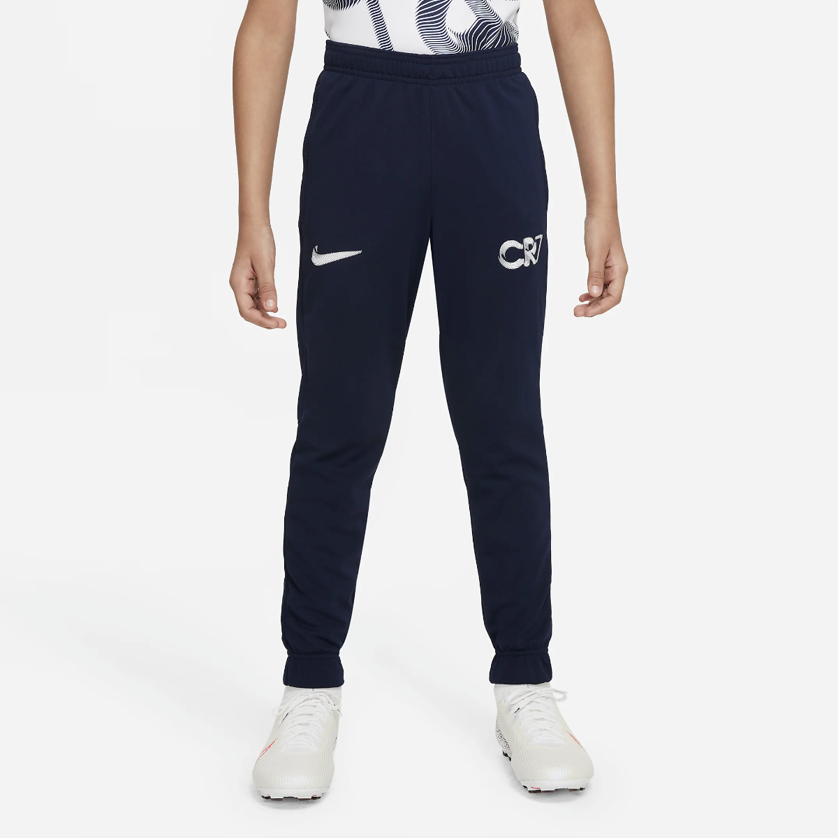 Nike, Pantaloni Nike CR7 DF giovani KPZ - Ossidiana-Bianco