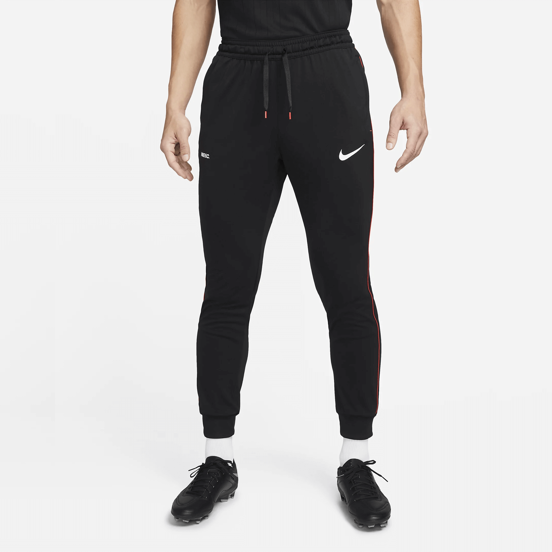 Nike, Pantaloni Nike Dri-Fit F.C. Libero - Nero-Habanero Red