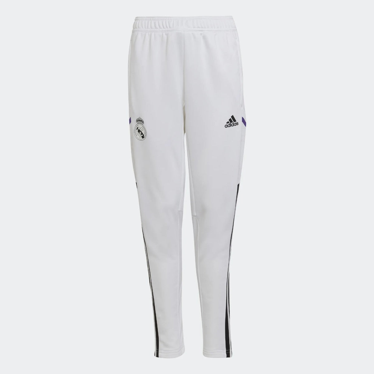 Adidas, Pantaloni da allenamento della gioventù del Real Madrid adidas 2022-23 - Bianco