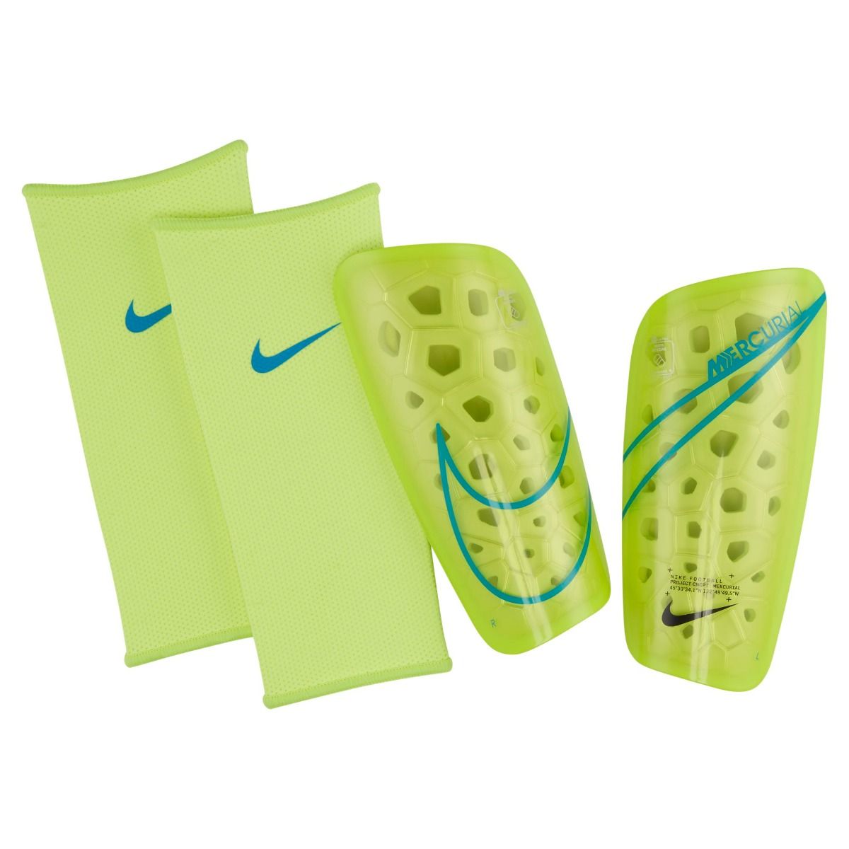 Nike, Parastinchi Nike Mercurial Lite - Volt-Blue