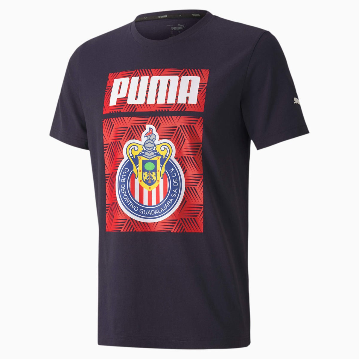 Puma, Puma 2020-21 Chivas FTBL Core Graphic Tee - Navy-Red