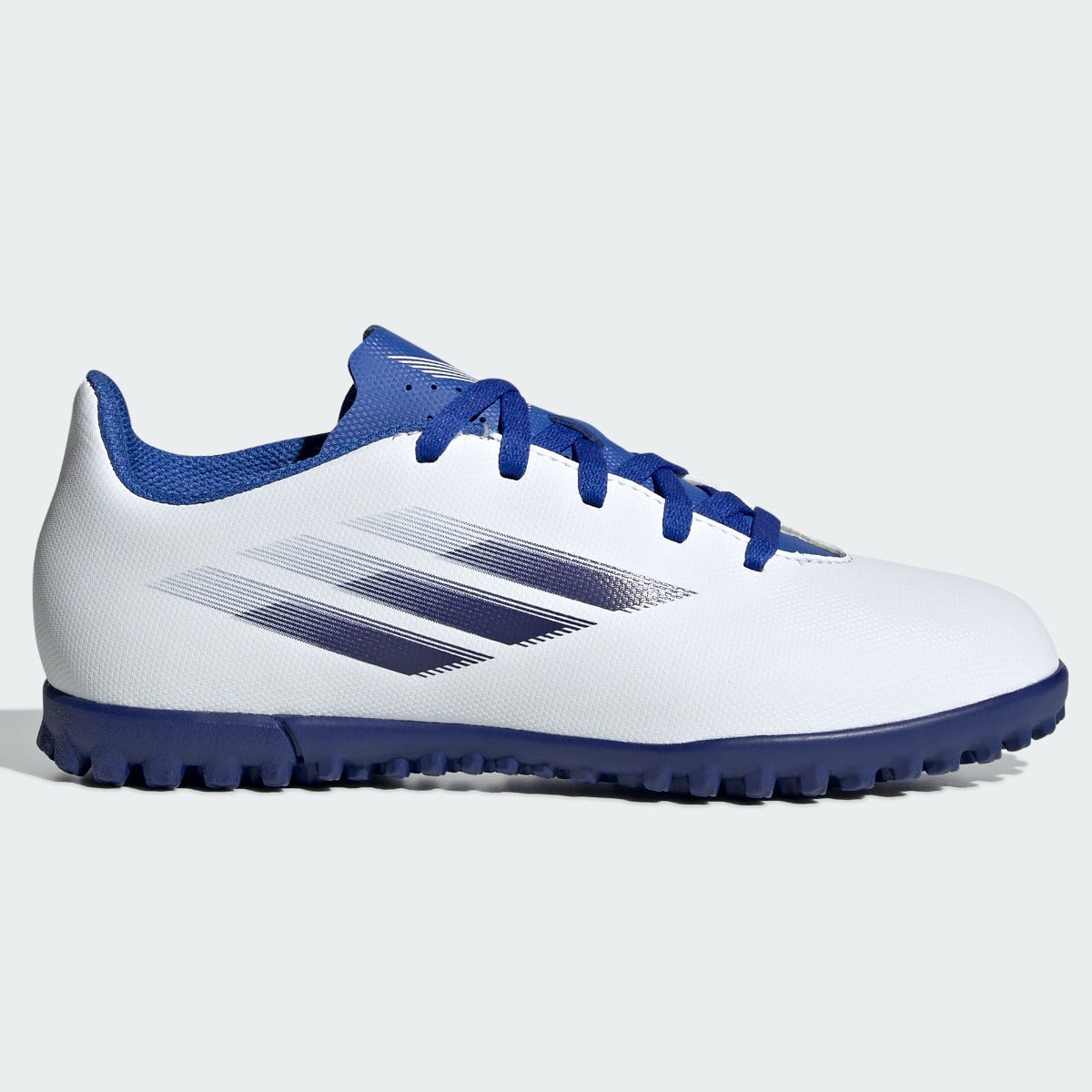 Adidas, Scarpe adidas per bambini X Speedflow .4 Turf - Bianco-Indaco