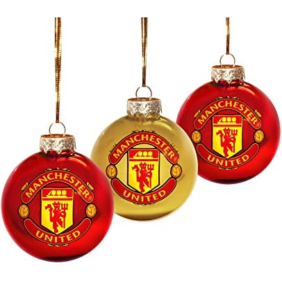 IMPORTAZIONI MIMI, Set di ornamenti del Manchester United (3 pezzi)