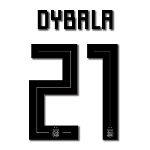 Uni Sport, Set nome maglia Argentina 2018 Home Dybala #21