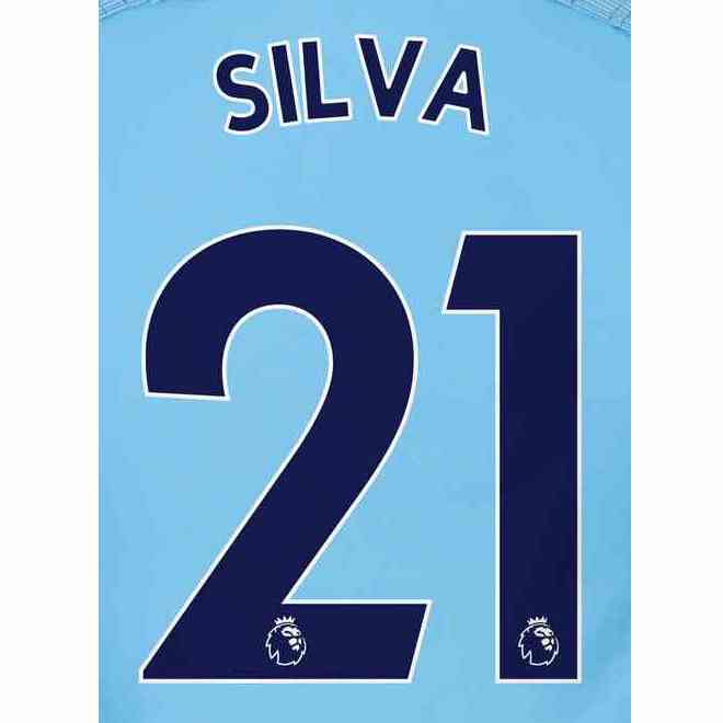 ID sportivo, Set nome maglia Man City 18/19 Home Silva #21