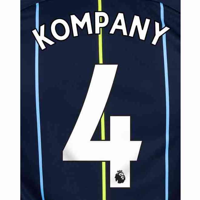 ID sportivo, Set nome maglia Man City 2018/19 Away Kompany #4