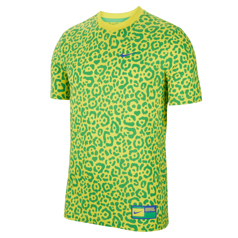 Nike, Tee Nike 2022-23 Brasile Ignite WC22 - Giallo-Verde