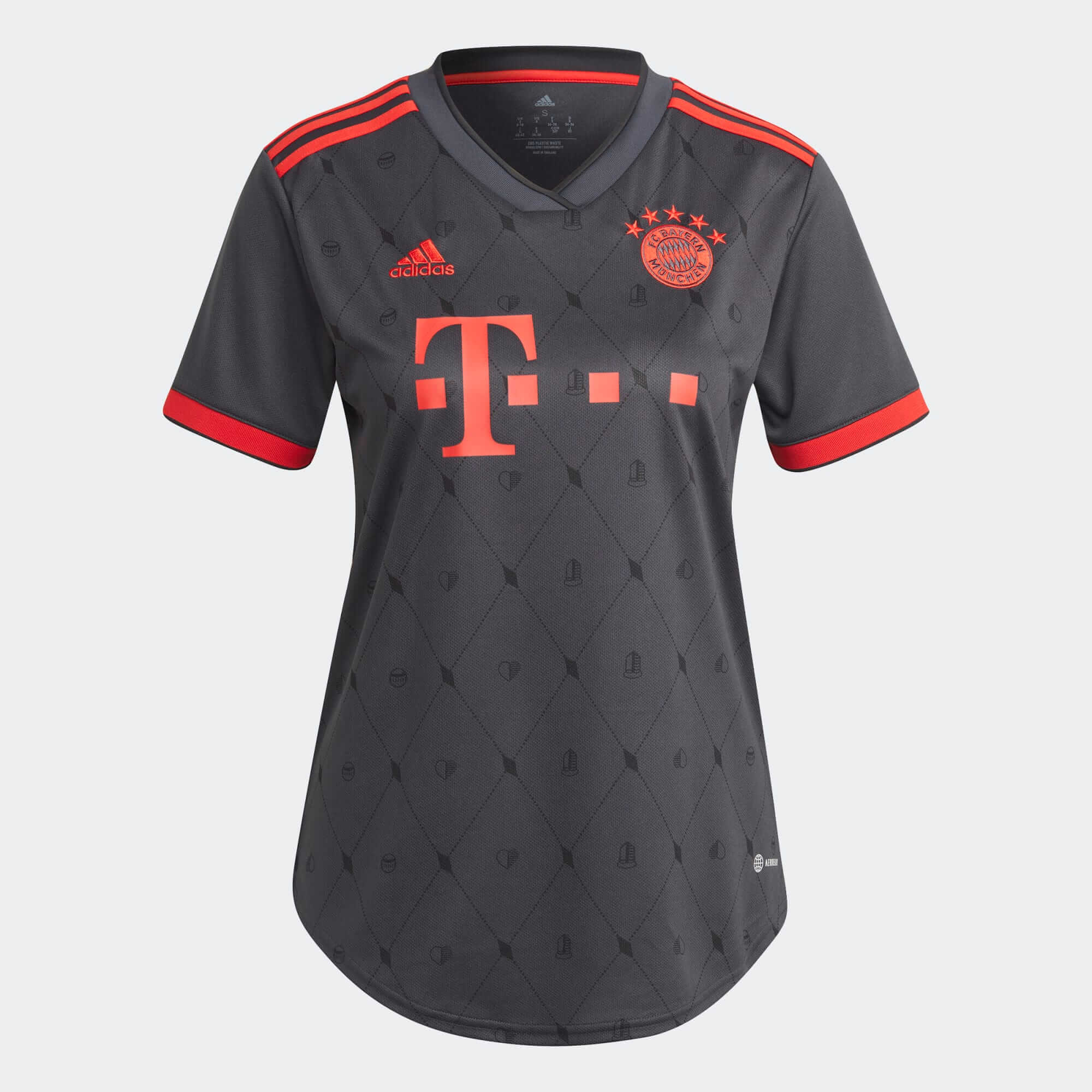 Adidas, Terza maglia adidas 2022-23 Bayern Monaco Donna - Grigio notte