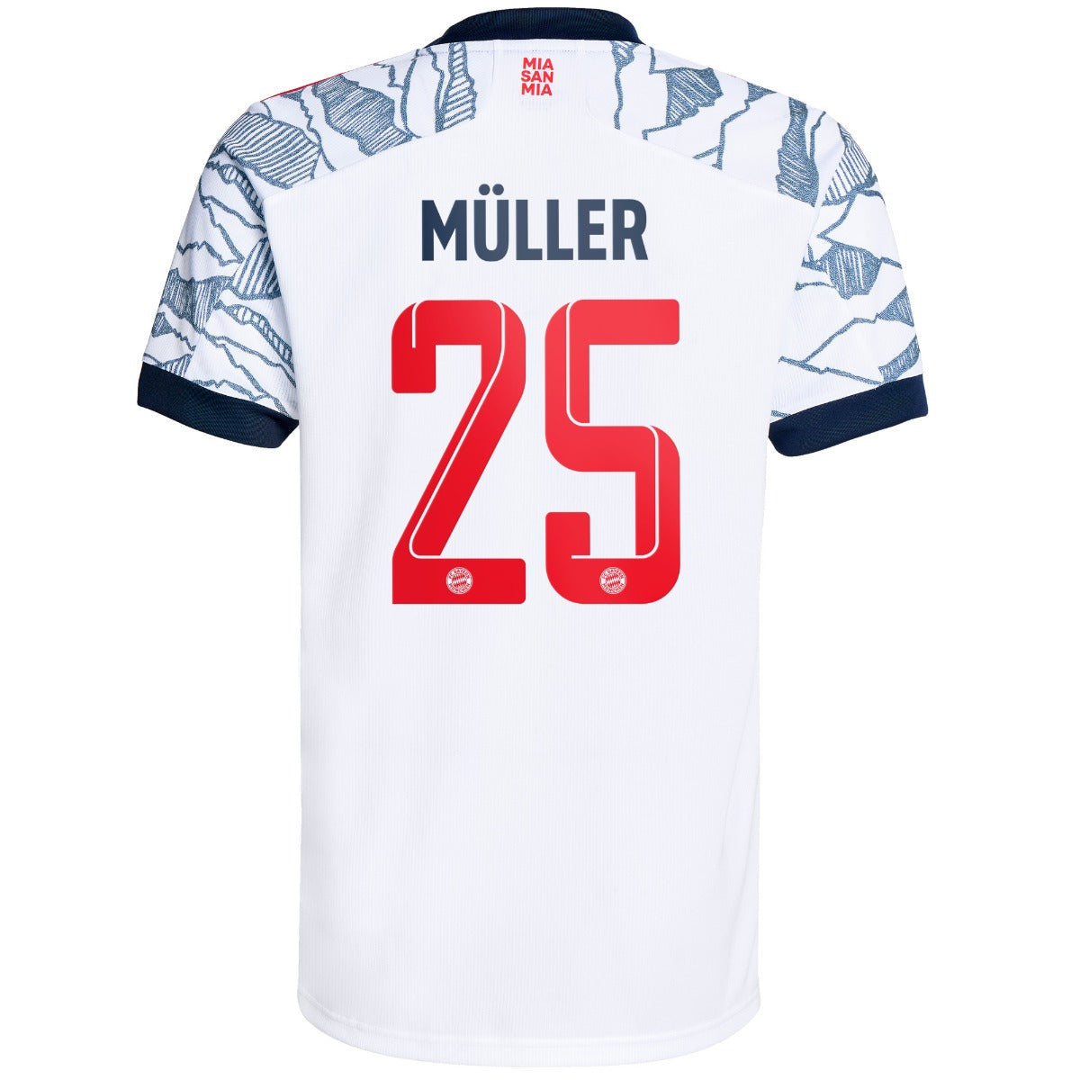 Adidas, Terza maglia autentica del Bayern Monaco Adidas 2021-22 - Bianco