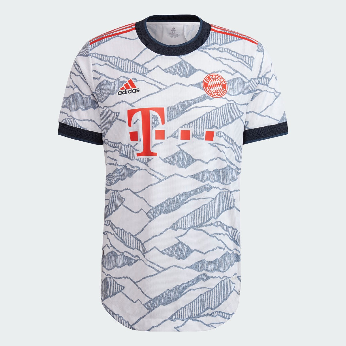 Adidas, Terza maglia autentica del Bayern Monaco Adidas 2021-22 - Bianco