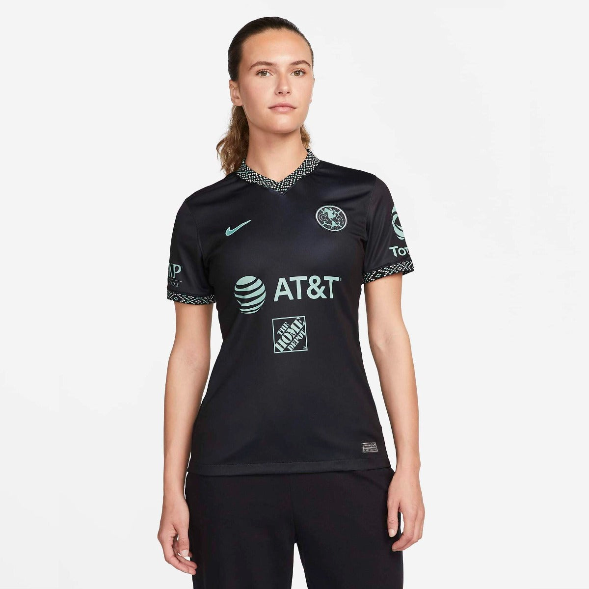 Nike, Terza maglia da calcio Nike 2022 Club America - Nero-Healing Jade