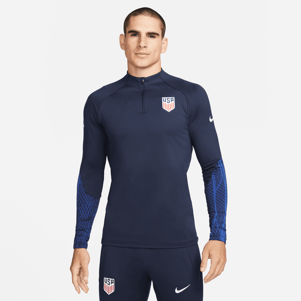 Nike, Top Nike 2022-23 USA Strike Drill - Ossidiana-Bright Blue