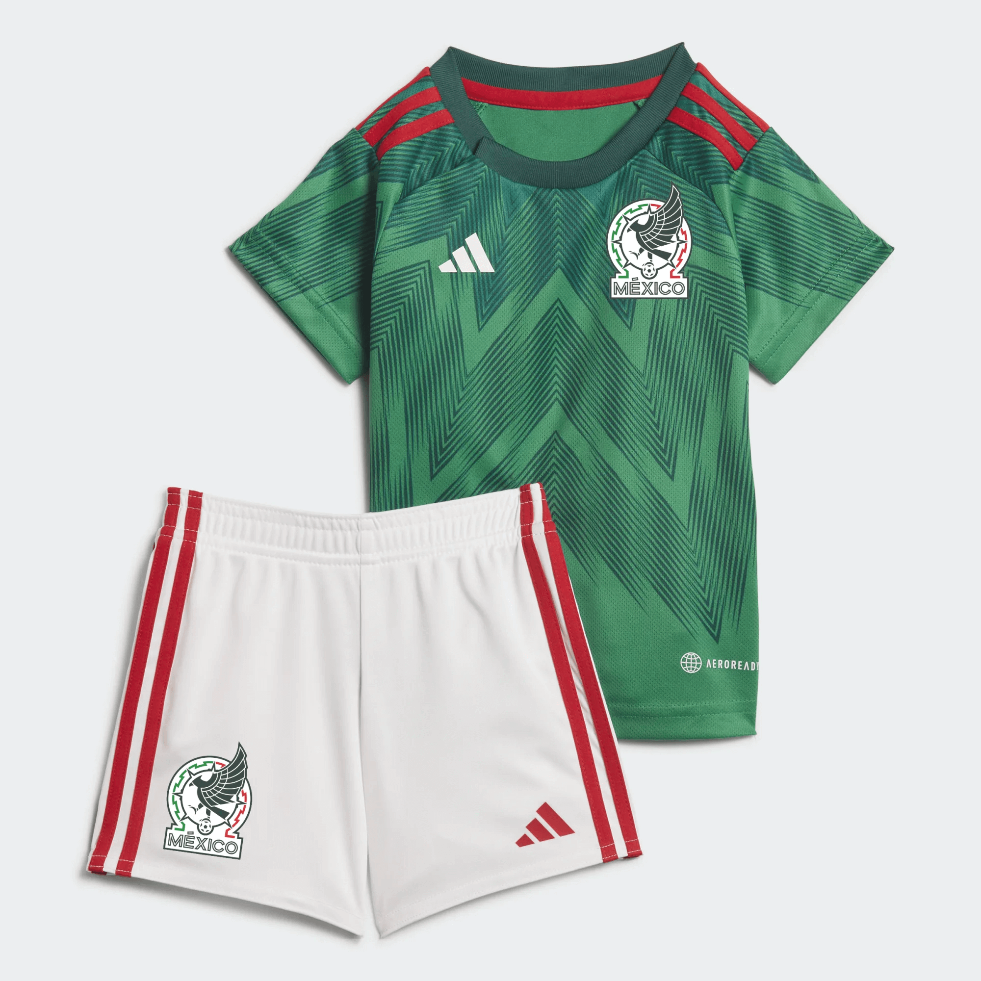 Adidas, adidas 2022-23 Messico Home Baby Kit Verde