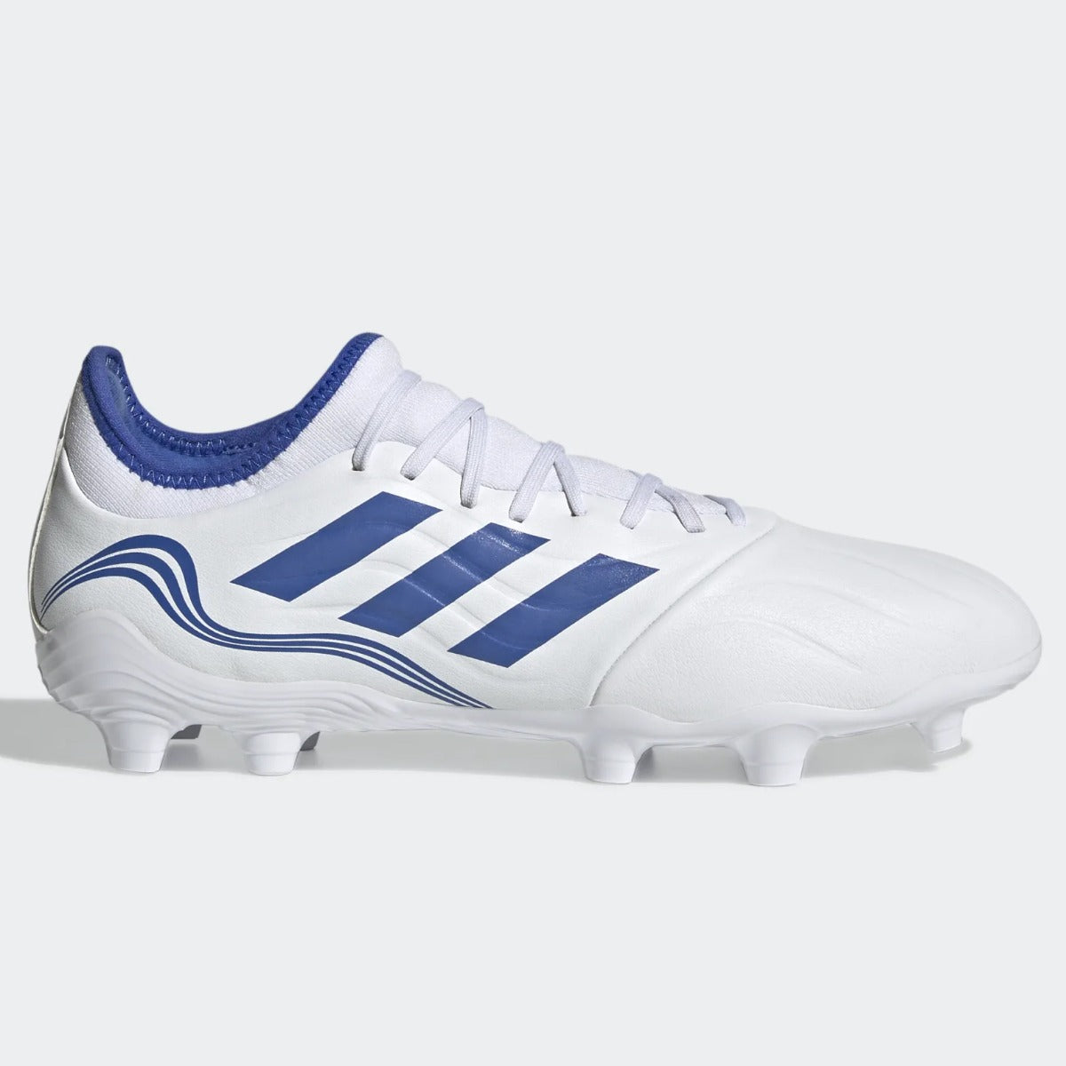 Adidas, adidas Copa Sense .3 FG - Bianco-Hi Res Blu